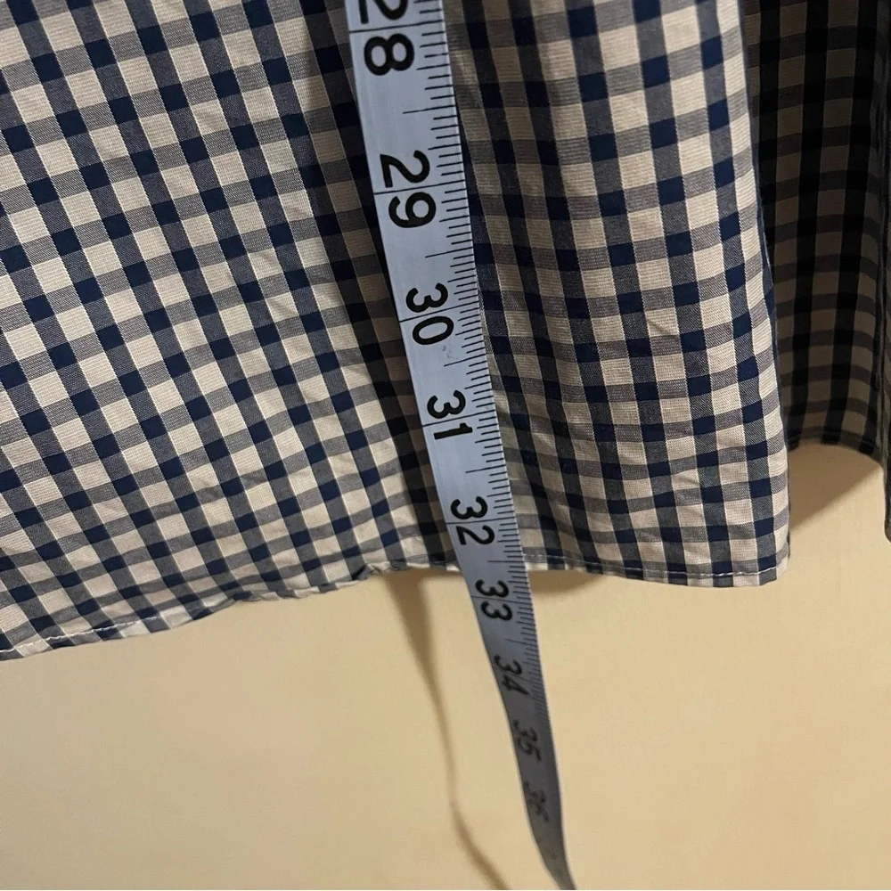 Blue and White Casual‎ Button Down Shirt